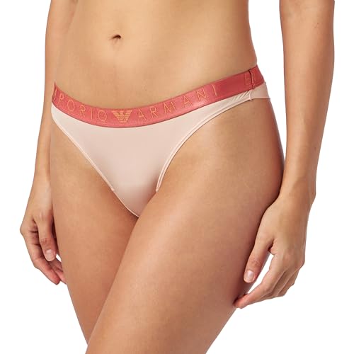 Emporio Armani Damskie figi brazylijskie Iconic z mikrofibry, nude, M