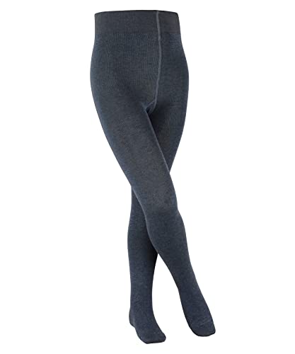 FALKE Uniseks - dzieci Rajstopy Family K TI Zrównoważona Bawełna grube jednokolorowe 1 Para, Niebieski (Light Denim 6660), 98-104 (2-3 lata)