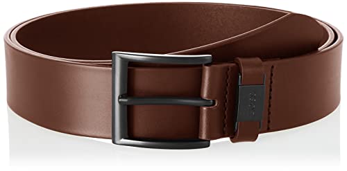 BOSS Męski pasek Connio-B_Sz40, ciemny brąz 202, rozmiar 80 (DE), Dark Brown202