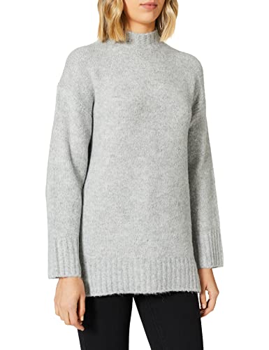 ONLY Onlzolte L/S Highneck Cc KNT sweter damski, jasnoszary melanżowy, S