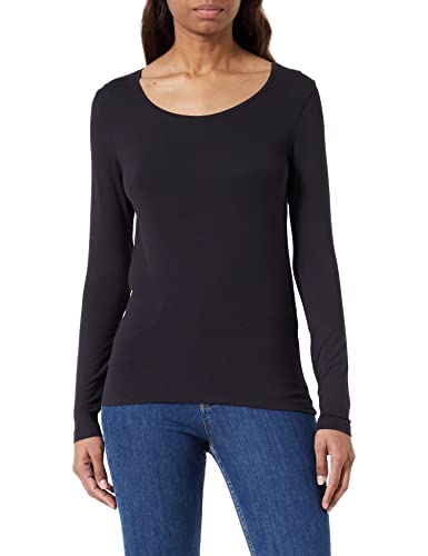 Vila Damska koszulka z długim rękawem Vidaisy O-Neck L/S Top Noos, czarny, XS
