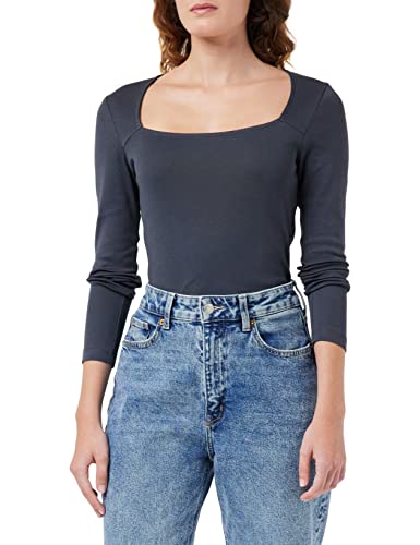 ONLY Damska koszulka Onltalma L/S Square Neck Top JRS, niebieski (India Ink), M