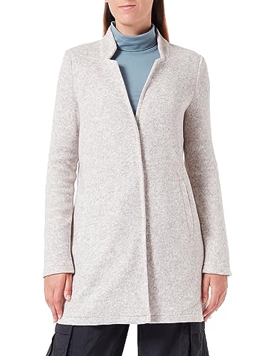 VERO MODA VMBRUSHEDKATRINE AW23 kurtka damska płaszcz polarowy, brązowy soczewka/szczegóły: melanż, L, Brązowy L/Szczegóły: melanż, L