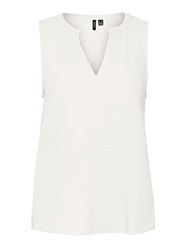VERO MODA Damski top Vmnatali Nia Sl WVN, Snow White, XS