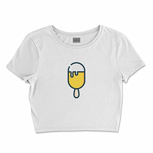 Bona Basics, Koszulka damska z nadrukiem cyfrowym,%100 bawełna, biała, casualowa, topy damskie, rozmiar: XL, biały, XL Krótki