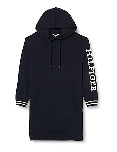 Tommy Hilfiger Damska bluza z kapturem CRV REG MONOTYPE krótka sukienka z kapturem DRS, pustynne niebo, 50, Pustynne niebo