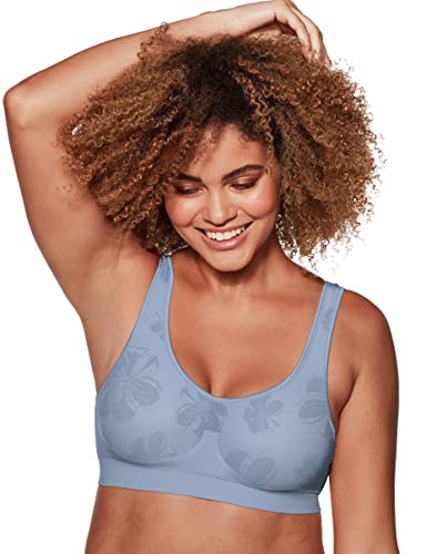 Bali Damski biustonosz Comfort Revolution Df3488, bez fiszbin, krój ComfortFlex, Blue Flight Tropic, rozmiar S