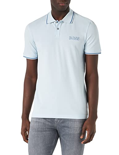 BOSS Pelogox Koszulka męska, Otwarty Blue469, XXL