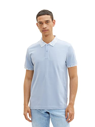 TOM TAILOR Męska koszulka polo, 26320-Stonington Blue, S 1036556, 26320 - Stonington Blue, S