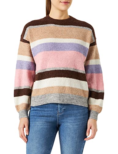ICHI Damski sweter IHKAMARA LS STRIPE2, 200685/Natural Multi Color, XL