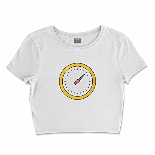 Bona Basics, Damski T-shirt basic, z nadrukiem cyfrowym, 100 bawełny, biały, swobodny, damski top, rozmiar: L, biały, L Krótki