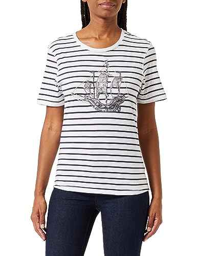 Boline T-shirt damski 81432776, granatowy w paski, S, Marine paski, S