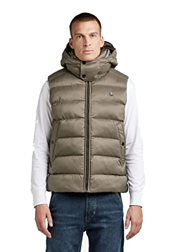 G-STAR RAW Męska kurtka G-Whistler PDD HDD Vest Jacket, Brązowy (turf D199-273), S