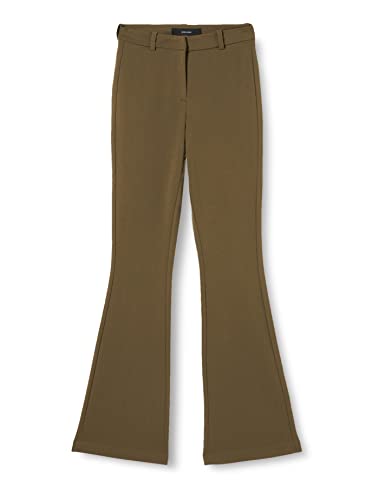 VERO MODA Vmamira Mr Flared Pant Ga Noos spodnie damskie, zielony (Ivy Green), 34-S-L
