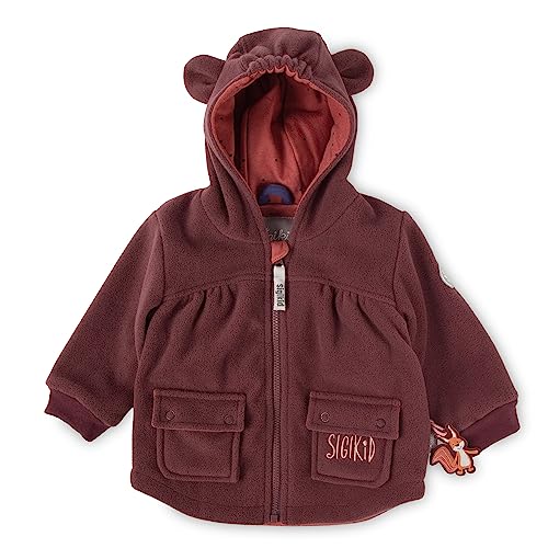 Sigikid Dziewczęca kurtka polarowa Autumn Forest, granatowy (Beere), 74 cm