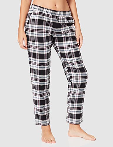 Triumph Damskie spodnie Mix & Match Tapered Flannel X dół od piżamy, Black Combination, 44