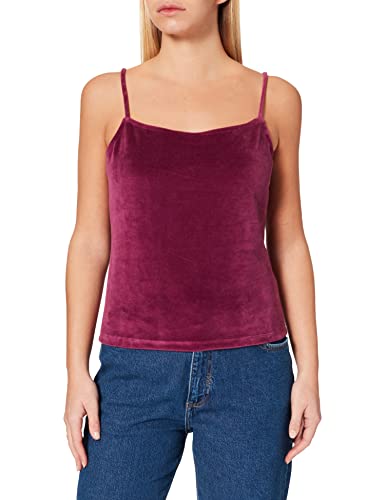 NA-KD Damska koszula welurowa, Fioletowy, 3XL