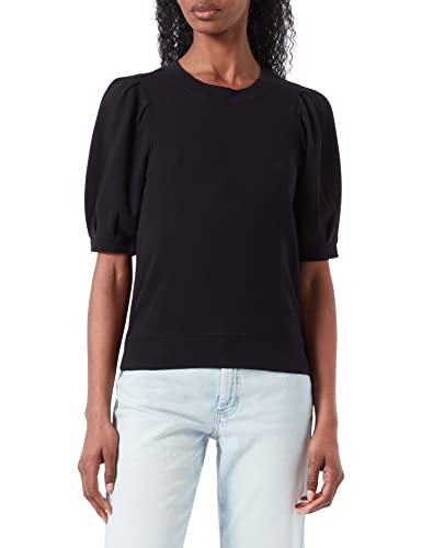 s.Oliver Bluza damska, krótki rękaw, czarna, 36, czarny, 36