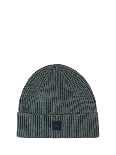 TOM TAILOR Męska czapka beanie, 32619-Green Dust Melange, jeden rozmiar