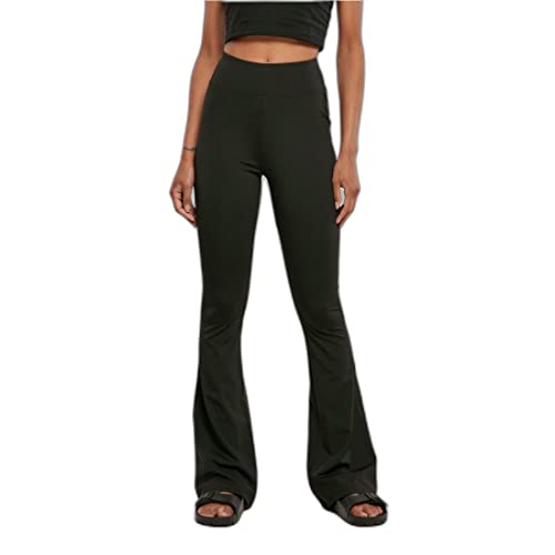 Urban Classics Rozkloszowane legginsy z wysokim stanem, czarny, S