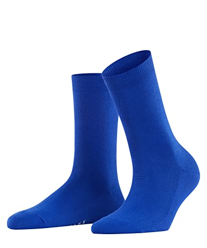 FALKE Kobiety Skarpety Family W SO Zrównoważona Bawełna jednokolorowe 1 Para, Niebieski (Imperial 6065), 35-38