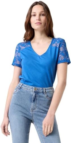 Naf Naf Sonan MC Koszulka damska, Niebieski 70's, XL