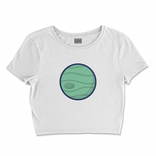 Bona Basics, Koszulka damska z nadrukiem cyfrowym,%100 bawełna, biała, casualowa, topy damskie, rozmiar: XL, biały, XL Krótki