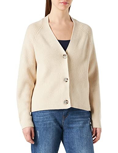 TOM TAILOR Denim Damski Basic Kardigan 1030000, 10336 - Light Cashew Beige, XS