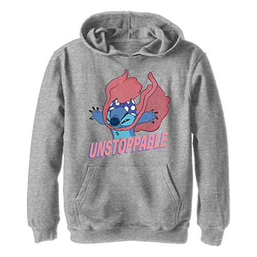 Disney Lilo & Stitch Unstoppable Stitch Młodzieżowy sweter z kapturem, sportowa wrzosowiska, średnia, sportowa wrz, Sportowa wrzosowiec, M