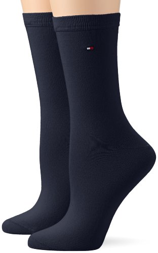 Tommy Hilfiger - Th Women Sock Casual 2P, Pończochy damskie, Paczka 2, Niebieski (Dżinsy), 35-38 EU