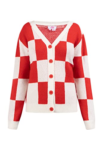 myMo Kardigan damski 12425457, czerwony, M-L