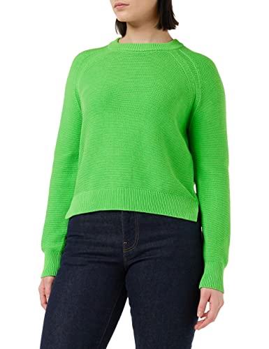 French Connection Damski sweter z długim rękawem i okrągłym dekoltem Lily Mozart, Poise Green, M