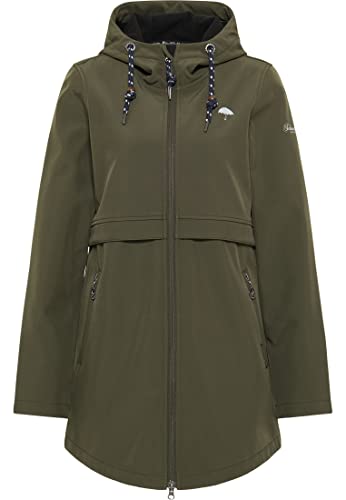 Schmuddelwedda Krótki płaszcz softshell damski 34319240, ciemnooliwkowy, XL