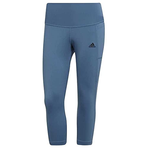 adidas, Maternity 34 Tig, legginsy 3/5, z efektem zmiany niebieski/czarny, rozmiar L, damskie