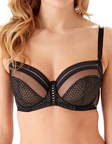 Gossard Damski biustonosz Condradiction Balconette, Czarny/Srebrny, 75A