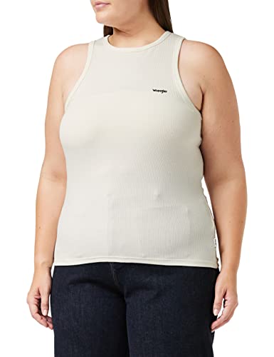 Wrangler Damska koszulka Rib Vest, kość słoniowa, XS