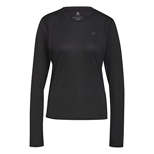 adidas Damska koszulka z długim rękawem, czarny, M