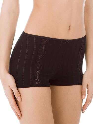 Calida Damskie figi z koronką drezdeńską, czarny, 40-42