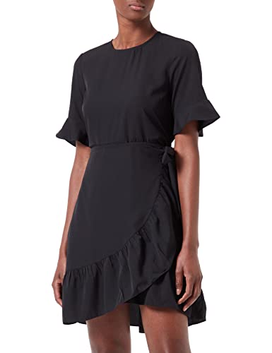 VERO MODA Damska sukienka przewijana, czarny, S