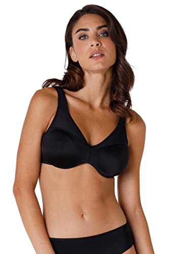 Lovable Damski biustonosz z fiszbinami z hojnym minimizer, czarny, 38F, Czarny