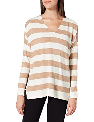 ONLY Onlamalia L/S V-Neck Cc KNT sweter damski, Toasted Coconut 2, S