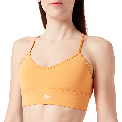 Reebok Damski biustonosz sportowy, brzoskwiniowy Fuzz S23-R, M