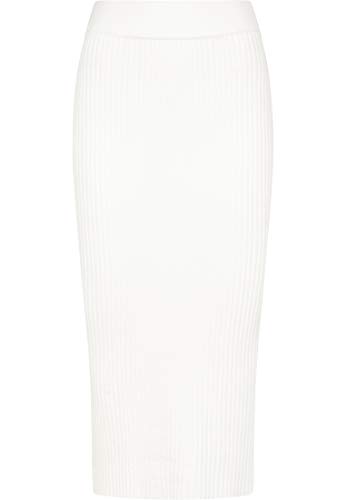 faina Spódnica z dzianiny damska 11009590, wełniany biały, XL/XXL