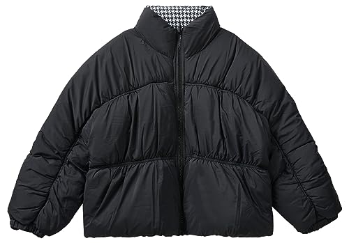 United Colors of Benetton Kurtka Dziewczynki i dziewczęta, Nero 100, L