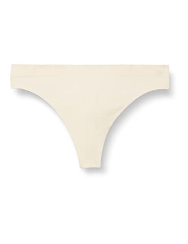 women'secret Damskie bezszwowe stringi żółte slipy, kość słoniowa, XS