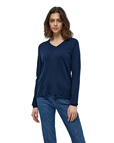 Peppercorn Damski sweter Tana z dekoltem w serek, granatowy, L