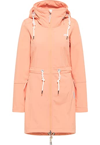 Schmuddelwedda płaszcz softshell damski 34318506, brzoskwiniowy pomarańcz, XL