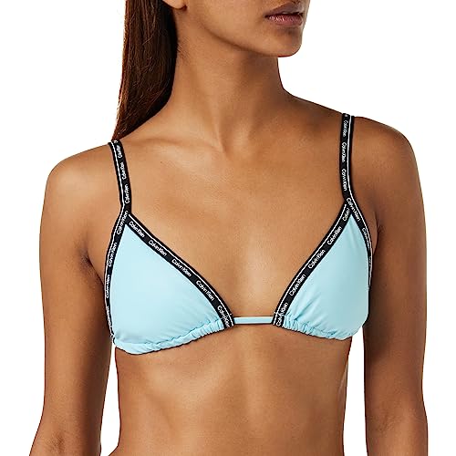 Calvin Klein Damskie trójkątne biustonosze Rp, Blue Splendor, S, Niebieski Splendor, S