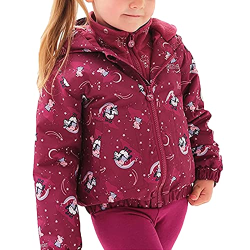 Regatta Dziecięca kurtka Peppa Buddy Puddle Unisex, Raspradiance, 5 Lata