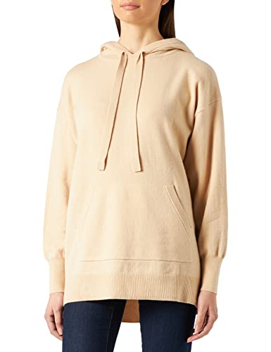 BOSS Damska bluza z kapturem C_franelle_so, Jasny Beż278, S